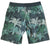 South Beach Boardies Men's Surfer in Palm Springs print, made from recycled plastic bottles, back view 