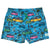 South Beach Boardies Mens Stretchy Trunks made from recycled plastic bottles, Kombi Nation print, FRONT