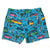 South Beach Boardies Mens Stretchy Trunks made from recycled plastic bottles, Kombi Nation print, back