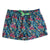 South Beach Boardies Womens Summer Shorts in Sweet Pineapples, made from recycled plastic bottles.