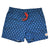 South Beach Boardies made from recycled plastic bottles, Mens Stretchy Trunks in Bluebush print, front