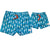 South Beach Boardies matching Mens & Kids Stretchy Trunks made from recycled plastic bottles, Seahorse print