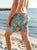 South Beach Boardies recycled sustainable Mens Stretchy Trunks in Jungle Brothers, back view