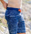 SouthBeachBoardies recycled sustainable Mens Surfer Boardies in Drift print, close up