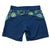 South Beach Boardies sustainable Women's Mid-Length Boardies made from recycled plastic bottles, In Bloom print, back 
