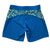 South Beach Boardies sustainable Women's Mid-Length Boardies made from recycled plastic bottles, Paisley Days print, back 