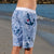 South Beach Boadies from recycled plastic. Kids Long Boardies in Sea Punk, back side view