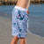 South Beach Boadies from recycled plastic. Kids Long Boardies in Sea Punk, right side view