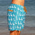 South Beach Boardies Mens Retro Trunks from Recycled Plastic Bottles, The Pelican Briefs, right side 