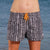 South Beach Boardies recycled plastic Womens Summer Shorts in Tribal, front view