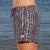 South Beach Boardies recycled plastic Womens Summer Shorts in Tribal, side view