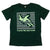 kids green turtle t-shirt plastic free seas please front